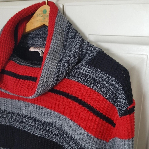 MKM Designs Cowl Neck Striped Sweater - Picture 3 of 7